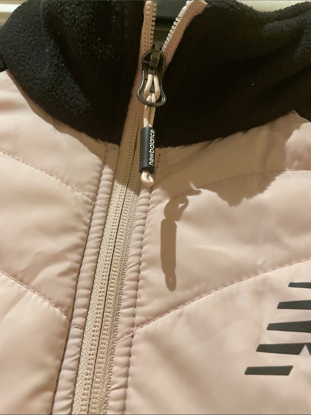 New Balance Hybrid Puffer Fleece Jacket M Colorblock Athleisure - Picture 4 of 10